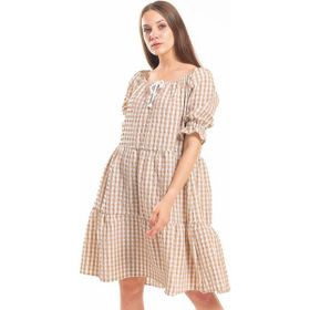 Sense ELB33651 Vizon Gipeli Büzgülü Reglan Yaka Gofre Elbise
