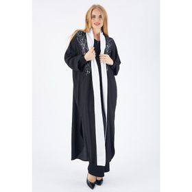 Sense kmn31526 Siyah Babil Kumaş Kimono