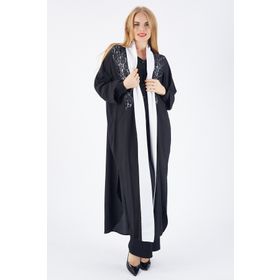 Sense kmn31526 Siyah Babil Kumaş Kimono