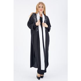 Sense kmn31526 Siyah Babil Kumaş Kimono