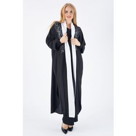 Sense kmn31526 Siyah Babil Kumaş Kimono