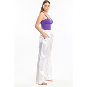 Sense PNT34217 Gipe Detaylı Saten Pantolon