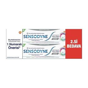 Sensodyne 2x50 ml Çok Yönlü Koruma + Üstün Beyazlık Diş Macunu