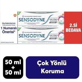 Sensodyne 2x50 ml Çok Yönlü Koruma+Gelişmiş Beyazlık Diş Macunu