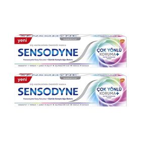 Sensodyne 2x50 ml Çok Yönlü Koruma+Gelişmiş Beyazlık Diş Macunu