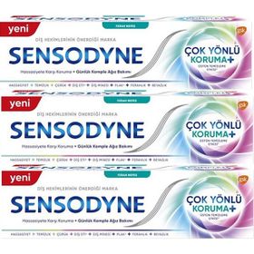 Sensodyne 3x75 ml Çok Yönlü Koruma Plus ve Hassasiyete Karşı Koruma Ferah Nefes Diş Macunu