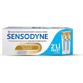 Sensodyne 75 ml 2'li Paket Tam Koruma+Beyazlatıcı Diş Macunu