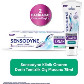 Sensodyne 75 ml Klinik Onarım Derin Temizlik Diş Macunu