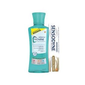 Sensodyne 8681291000362 Ağız Bakım Seti 50 ml Tam Koruma Diş Macunu+ 250 ml Promine Ağız Suyu