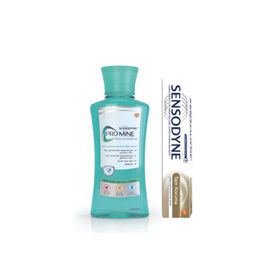 Sensodyne 8681291000362 Ağız Bakım Seti 50 ml Tam Koruma Diş Macunu+ 250 ml Promine Ağız Suyu
