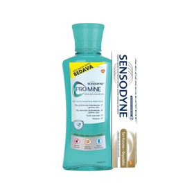 Sensodyne 8681291000362 Ağız Bakım Seti 50 ml Tam Koruma Diş Macunu+ 250 ml Promine Ağız Suyu