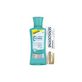 Sensodyne 8681291000362 Ağız Bakım Seti 50 ml Tam Koruma Diş Macunu+ 250 ml Promine Ağız Suyu