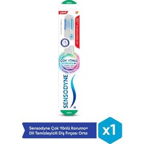 Sensodyne Çok Yönlü Koruma+Dil Temizleyici Diş Fırçası