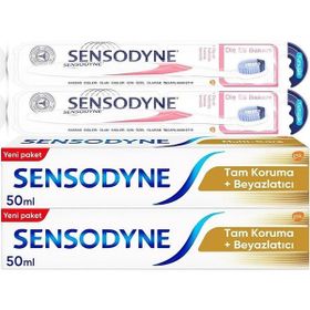 Sensodyne Diş Eti Bakımı Diş Fırçası + 2x50 ml Tam Koruma Diş Macunu