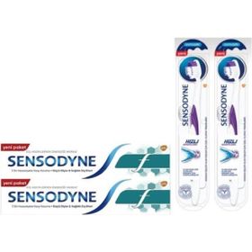 Sensodyne F 2x100 ml Diş Macunu + 2 Adet Yumuşak Diş Fırçası