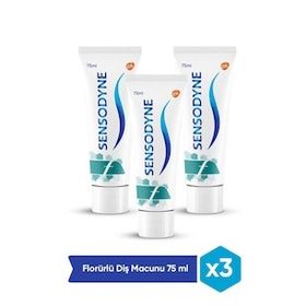 Sensodyne Florürlü 3x75 ml Diş Macunu