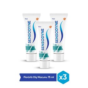 Sensodyne Florürlü 3x75 ml Diş Macunu