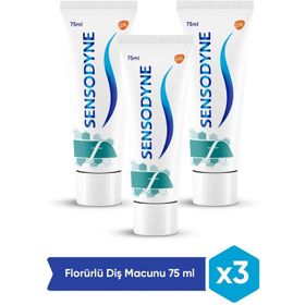 Sensodyne Florürlü 3x75 ml Diş Macunu