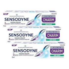 Sensodyne Klinik Onarım Derin Temizlik 3x75 ml Diş Macunu