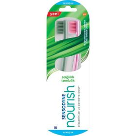 Sensodyne Nourish Sağlıklı Temizlik Yumuşak 1+1 Diş Fırçası