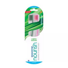 Sensodyne Nourish Sağlıklı Temizlik Yumuşak 1+1 Diş Fırçası