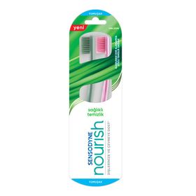 Sensodyne Nourish Sağlıklı Temizlik Yumuşak 1+1 Diş Fırçası