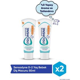Sensodyne Promine Baby Yumuşak Fırçası 0-2 Yaş 2x50 ml Diş Macunu