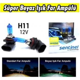 Sentinel H11 12 V 5000 K Beyaz Ampul