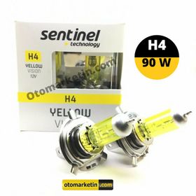 Sentinel H4 12 V 90 W Sarı Ampul