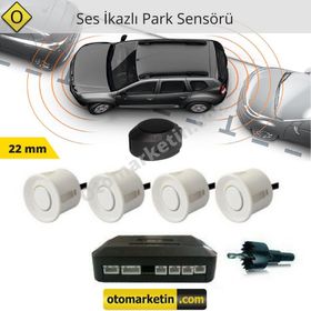 Sentinel Ses İkazlı Beyaz 22 mm Park Sensörü