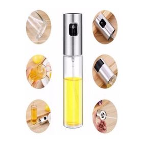 Sentor 100 ml Spreyli Yağdanlık Yağ Sirke Limon Püskürtücü Cam Şişe Yağlık