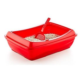 Şenyayla 5081 Kürekli Kırmızı Açık Kedi Tuvalet Kabı