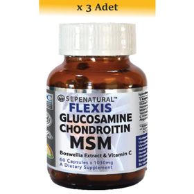Sepe Natural Flexis Glucosamine Chondroitin MSM 1030 mg 3x60 Kapsül