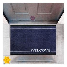 Sepet Budur P-2338 Dekoratif Dijital Baskı Welcome Kapı Önü Paspası