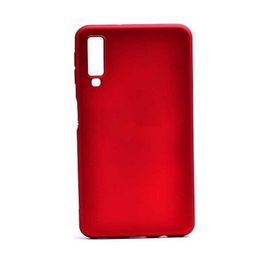 Sepetegelsin Samsung A7 2018 Uyumlu Silikon Kırmızı Kılıf
