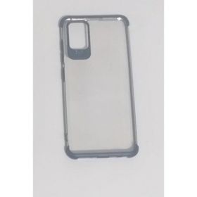 Sepetegelsin Samsung Galaxy A51 Kenarları Renkli Şeffaf Siyah Kılıf