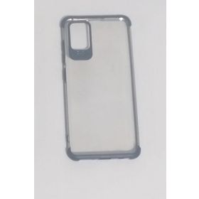 Sepetegelsin Samsung Galaxy A51 Kenarları Renkli Şeffaf Siyah Kılıf