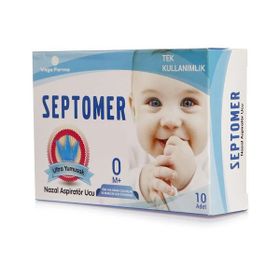 Septomer 10 Adet Burun Aspiratörü Yedek Ucu