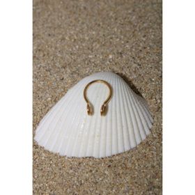 Septum Fake Sıkıştırma Cerrahi Çelik Gold Renk Piercing