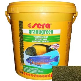 Sera 10 lt Granugreen Cichlid Balıkları İçin Bitkisel Kova Balık Yemi