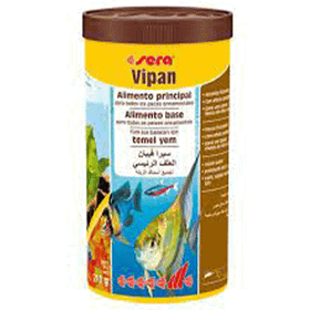 Sera Vipan Nature Tropikal Probiyotikli Pul 1 lt 210 gr Balık Yemi