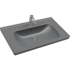 Seramiksan 80 Cm Satürn Mat Antrasit Lavabo