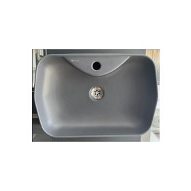 Seramiksan Lucıda Mat Antrasit 55 cm Tezgahüstü Lavabo