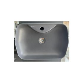 Seramiksan Lucıda Mat Antrasit 55 cm Tezgahüstü Lavabo