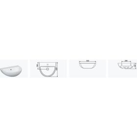 Seramiksan Natura 50 cm Beyaz Lavabo