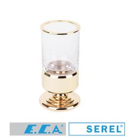 Serel 140110012A Altın Görünümlü Luna Tezgah Üstü Diş Fırçalık