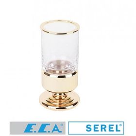 Serel 140110012A Altın Görünümlü Luna Tezgah Üstü Diş Fırçalık