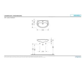 Serel 35x45 cm Lavabo