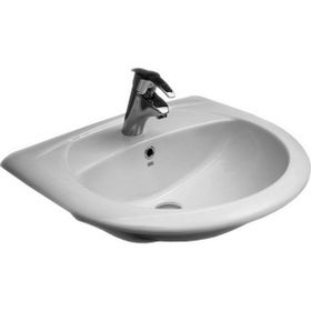 Serel 6834TDS000 Orkide 51x60 cm Mat Beyaz Yarım Tezgah Üstü Lavabo
