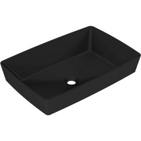 Serel RT47DXL050H Rita 39x59 cm Mat Siyah Tezgah Üstü Çanak Lavabo